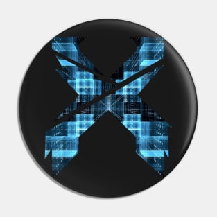 Blue Excision Logo Pin