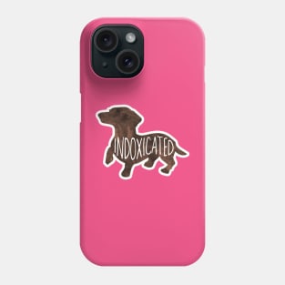 Indoxicated - Dachshund, doxie, funny saying Phone Case