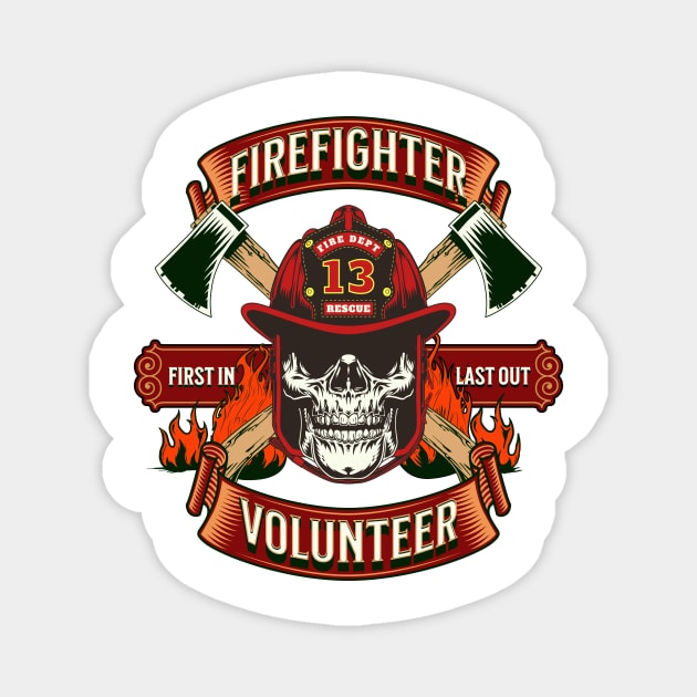 FireFighter Magnet by Hunter