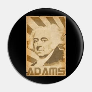 John Adams Retro Propaganda Pin