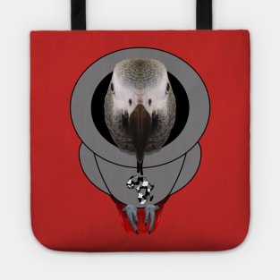 African Grey Parrot Hoodie Tote