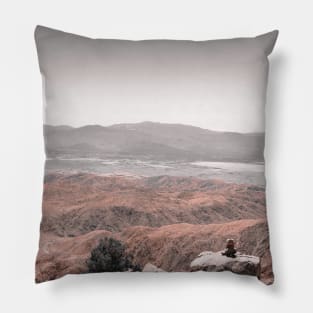 Joshua National Park Keys View Inukshuk V3 Pillow