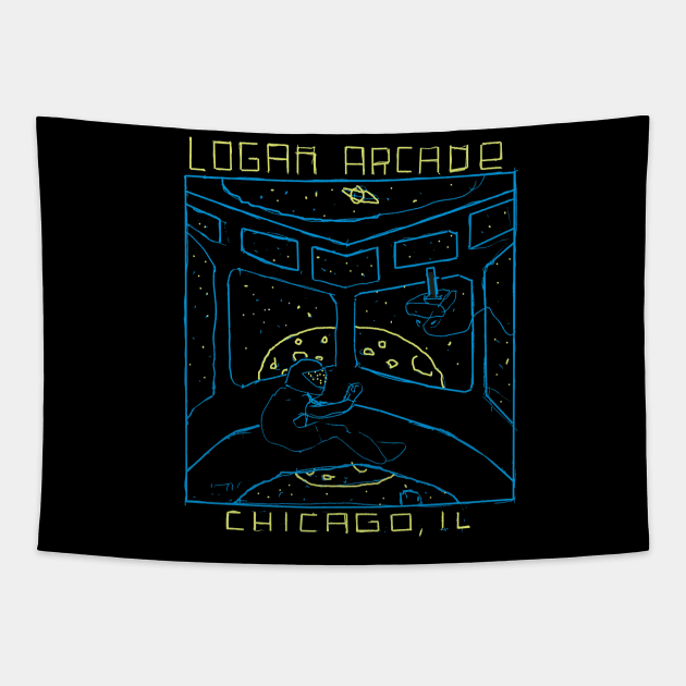 Spaceman by Ethan D'Ercole Tapestry by Logan Arcade