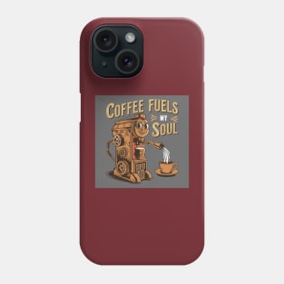 Coffee fuels my soul Phone Case