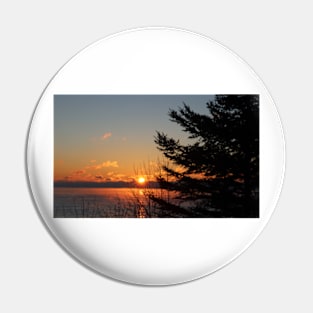 North Shore Sunrise With Pine Pin