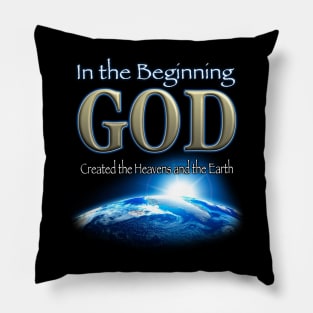 In the Beginning God Pillow