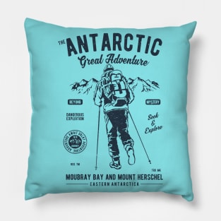 Hiking Adventure Antarctic Pillow