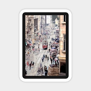 City art of Istiklal walking street in Istanbul Magnet