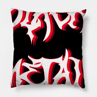 Black Metal Simple Design Pillow