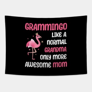 Grammingo like a normal grandma only more awesome mom with cute flamingo Tapestry