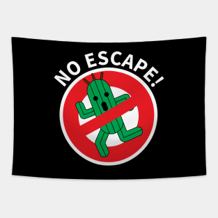 Cactuar No Escape With Text Tapestry