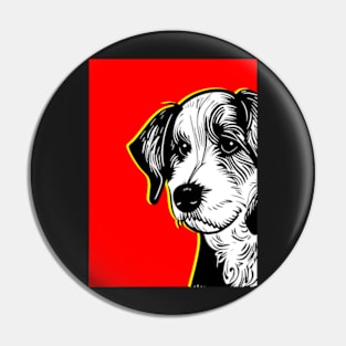 Dog Pop Art Pin