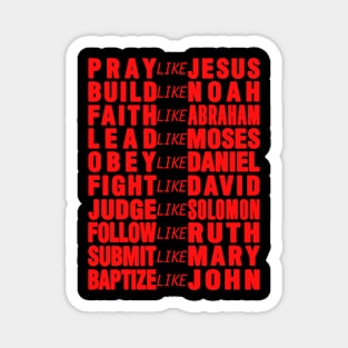 Pray Like Jesus Magnet