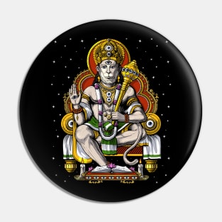 Psychedelic Hanuman Pin