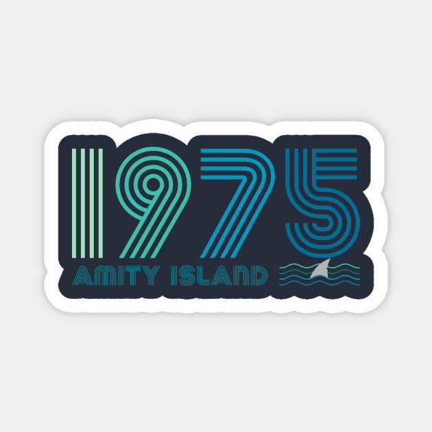 Amity Island 1975 Magnet by DrMonekers