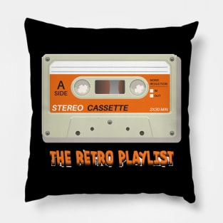 Cassette Tape Stereo Retro Playlist Pillow