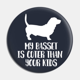 My basset is cuter than your kids Pin