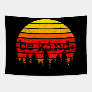 Be Kind Retro Sunset Tapestry