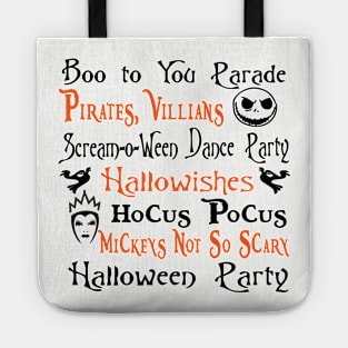 Mickey's Not So Scary Halloween Party Shirt Tote