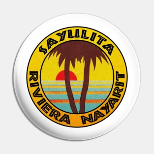 Surfing Sayulita Mexico Vintage Surf Riviera Nayarit Pin