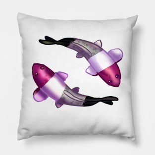 Asexual Pride Koi Fish Pillow