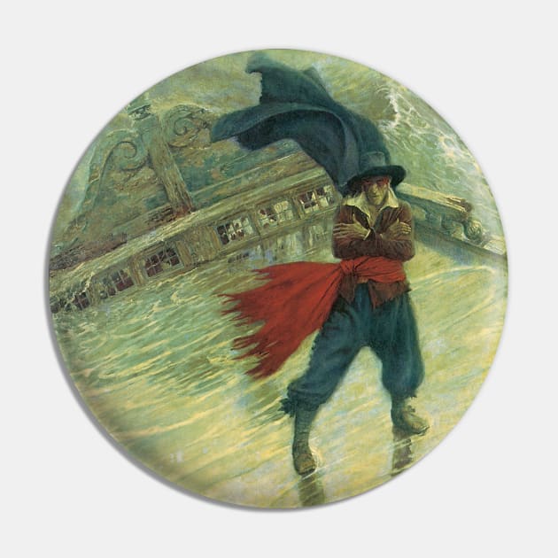 The Flying Dutchman by Howard Pyle Pin by MasterpieceCafe