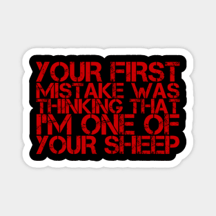 Sheeple Magnet