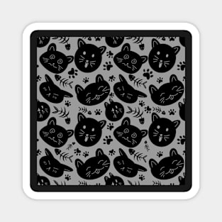 Black Cats Magnet