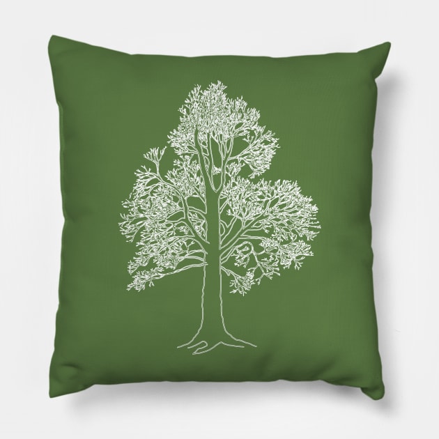 Oak tree Pillow by MarjolijndeWinter