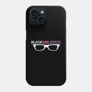 Black Girl Nerds Logo - White Glasses Phone Case