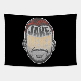 Jake Haener New Orleans Player Silhouette Tapestry