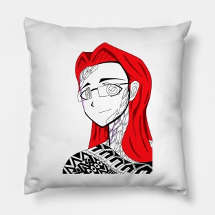 diana the beautiful woman in ecopop art Pillow