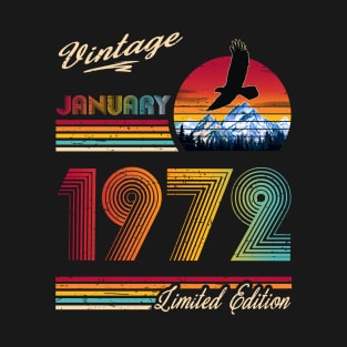 January 1972 Birthday T-Shirt