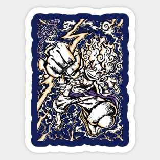 One piece luffy gear 5 Sticker by Soulzodiac