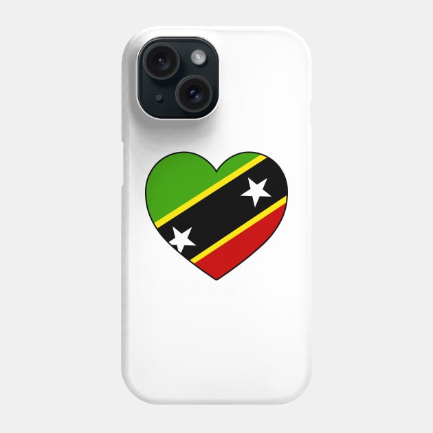 Heart - Saint Kitts and Nevis Phone Case by Tridaak