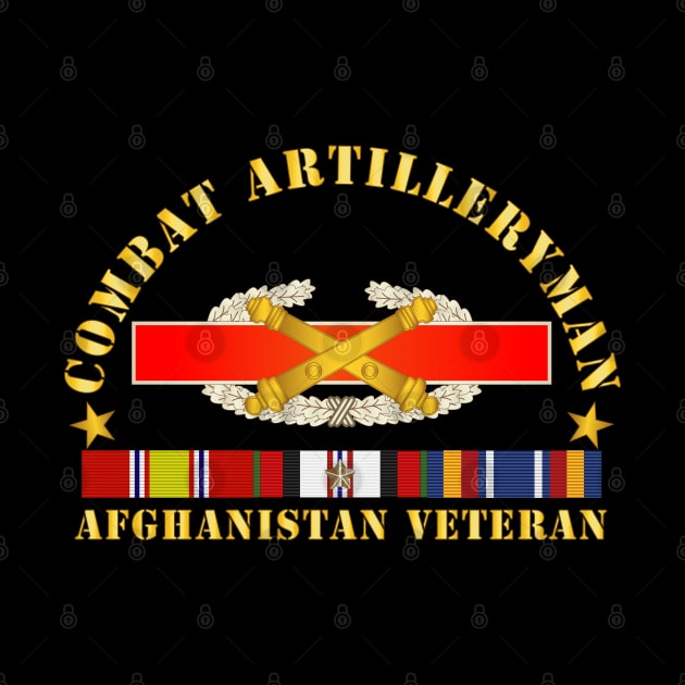 Combat Artilleryman Badge - Afghanistan Vet w SVC by twix123844