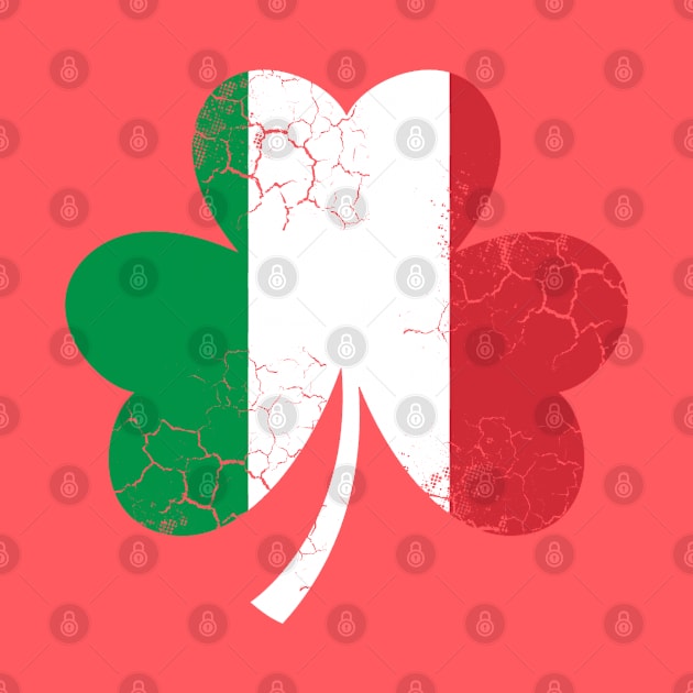 Irish Italian Flag Shamrock Heritage St Patrick's Day by E