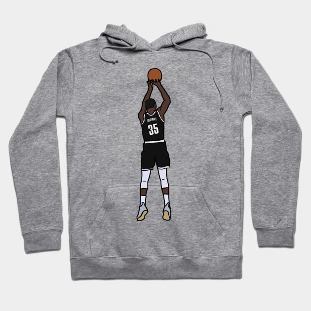 Brooklyn Nets Kevin Durant Black Hoodie