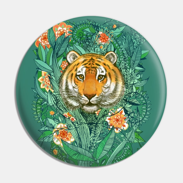 Tiger Tangle in Color Pin by micklyn