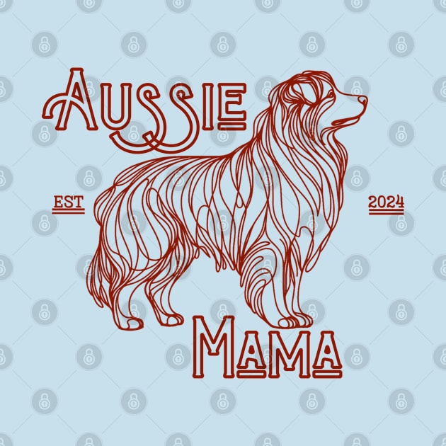 Aussie Mama Red String Art by RCRICK64