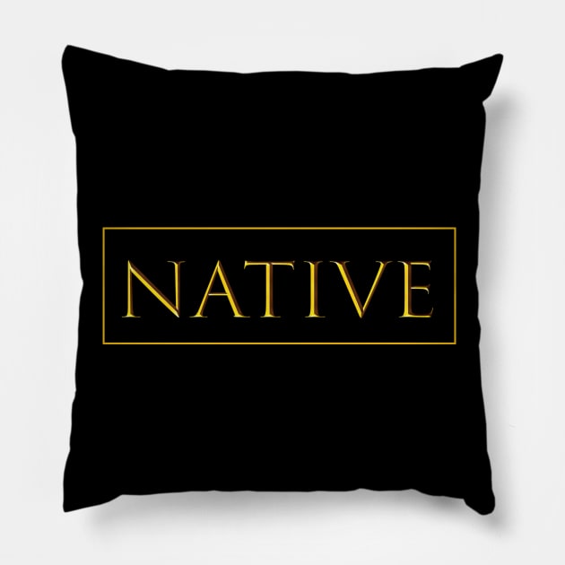 NATIVE - NATIVE Pillow by Elizzart