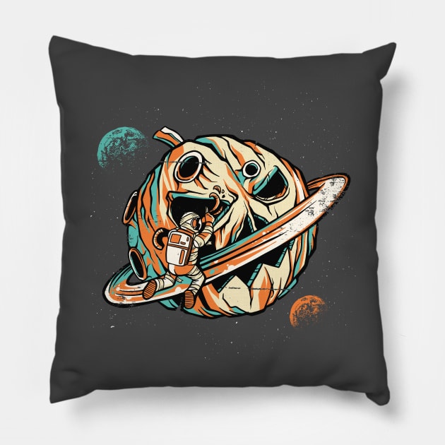 space man hallwoeen Pillow by IconRose