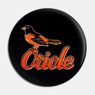 'Vintage Oriole Bird' Amazing Bird Lover Gift Pin