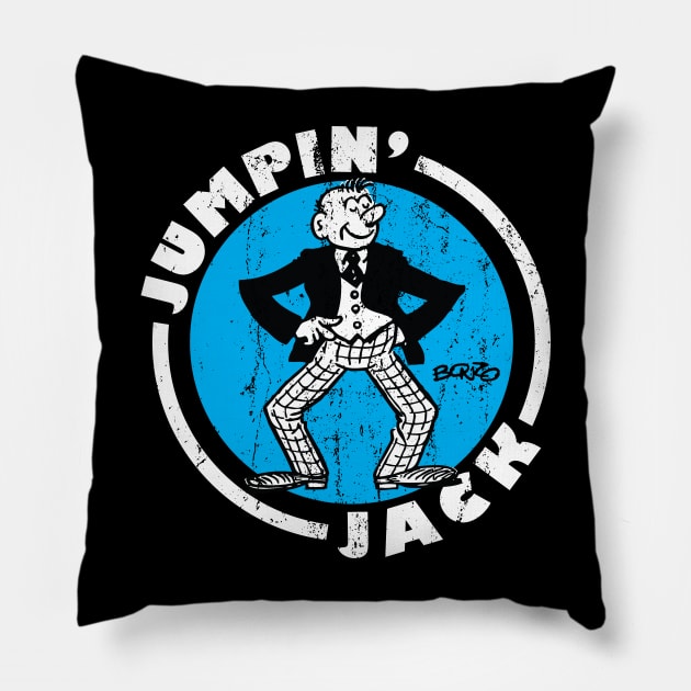 Jumpin' Jack 1 Pillow by BonzoTee