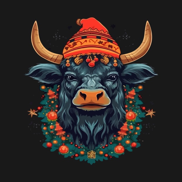 Water Buffalo Christmas by JH Mart