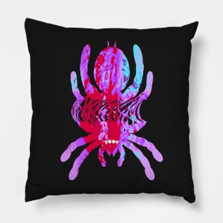 Tarantula Silhouette V75 (Tie Dye) Pillow