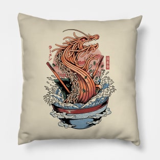 Ramen Dragon - Cream Pillow