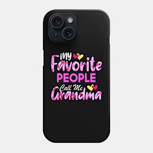 My Favorite People Call Me grandma Cute Floral Mother's Day Phone Case