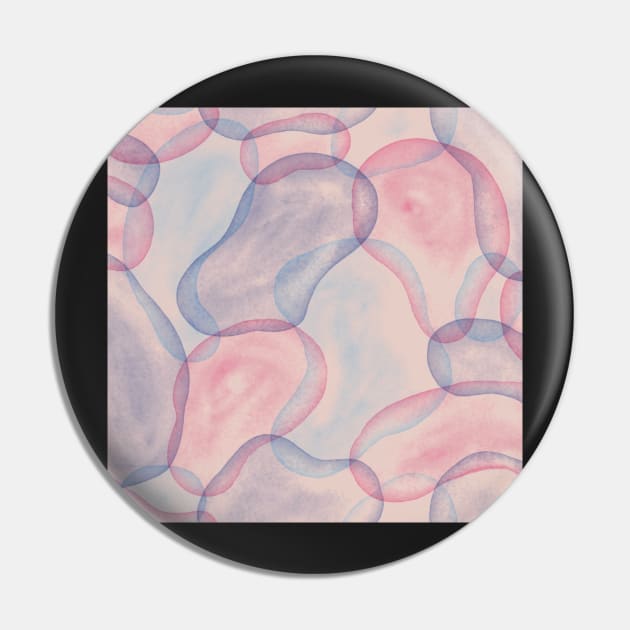 Jelly Bean Watercolour Pattern Pin by JustGottaDraw