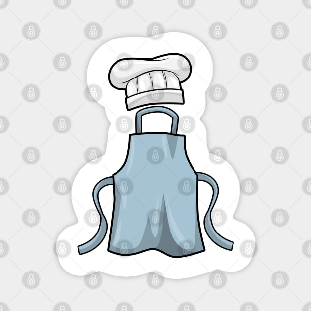 Cooking apron and Cooking hat Magnet by Markus Schnabel